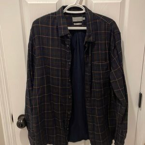 Vince Checked Flannel Classic Fit XL